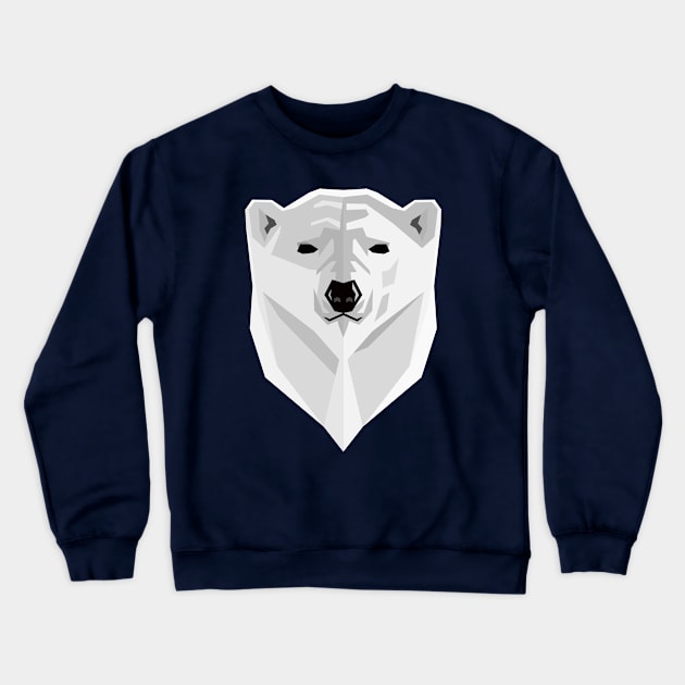 White Polar Bears, Wild Bears Crewneck Sweatshirt by Cds Design Store